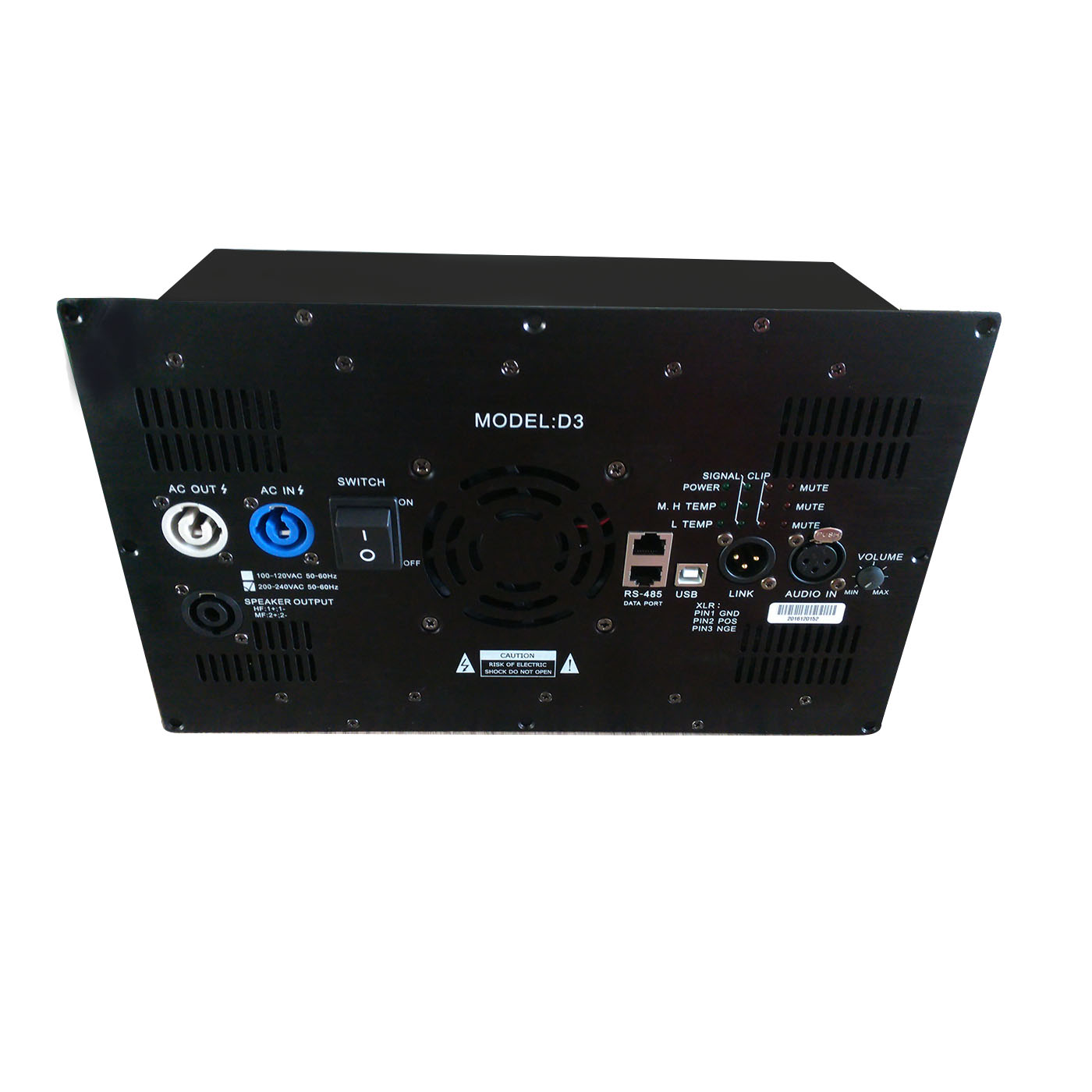 D3 1800W + 900W + 900W类D 3CH DSP放大器模块，用于有源扬声器
