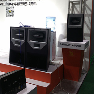 Sanway L-1&L-2全频扬声器在2017广州Prolight + Sound博览会上