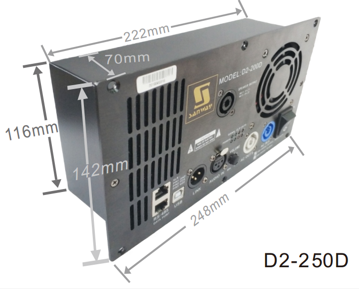 D2-250D平板功放