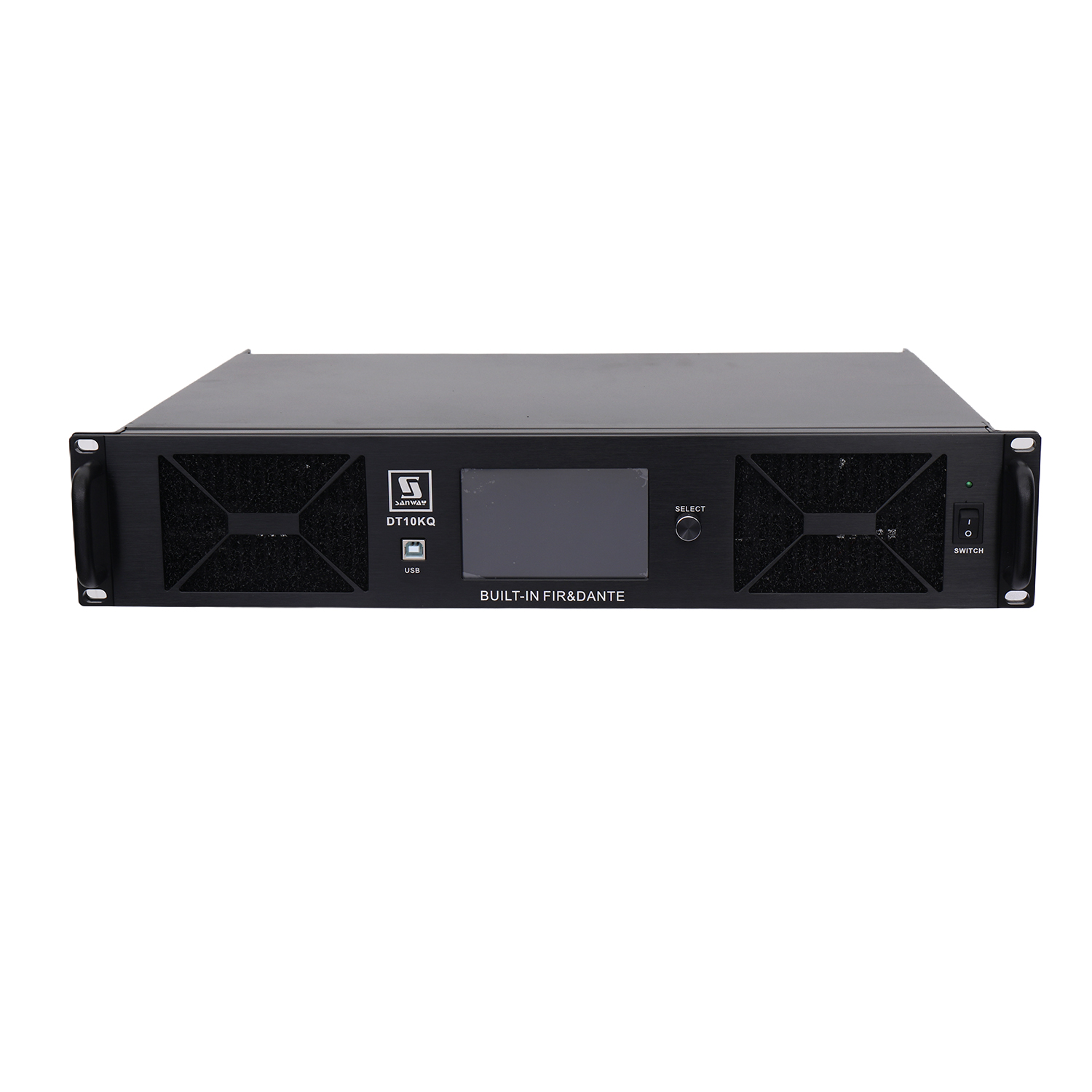 DT10KQ专业4频道10000W DSP FIR功率放大器与Dante