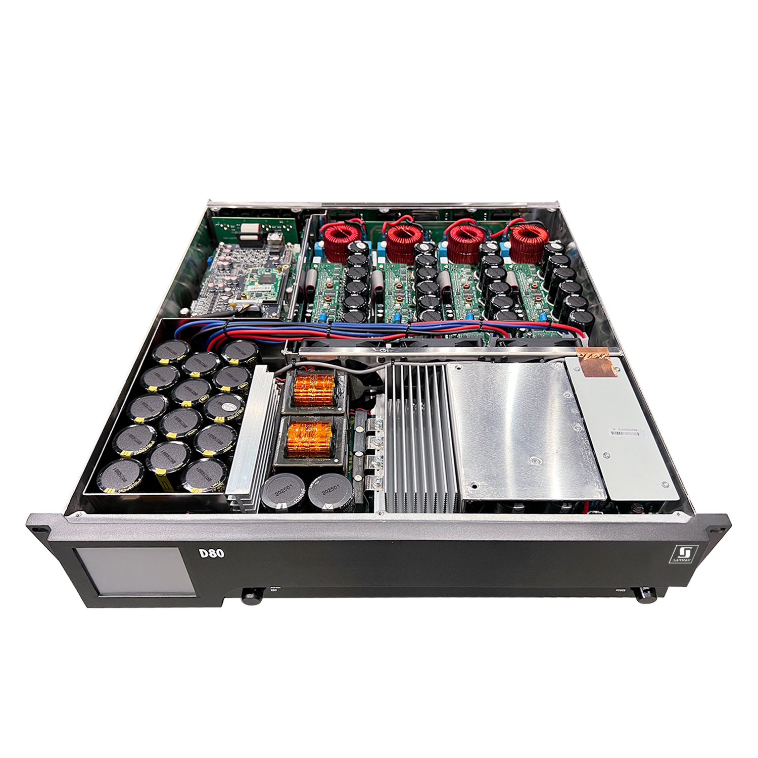 D80 16000W高功率DSP DSP 4通道功率放大器，用于线路阵列扬声器