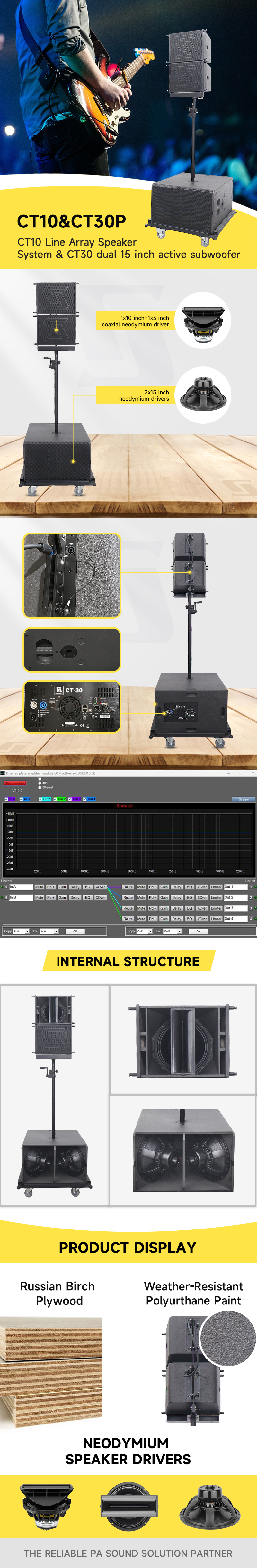 CT10和CT30P主动扬声器系统