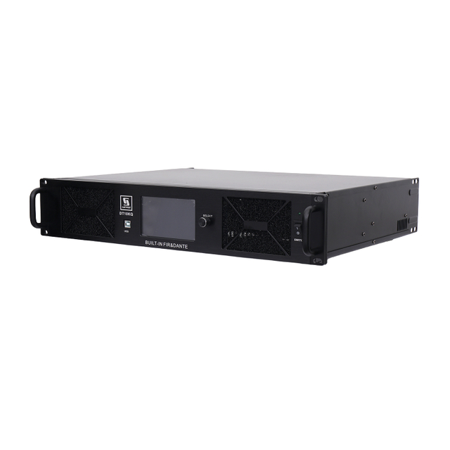 DT10KQ专业4频道10000W DSP FIR功率放大器与Dante