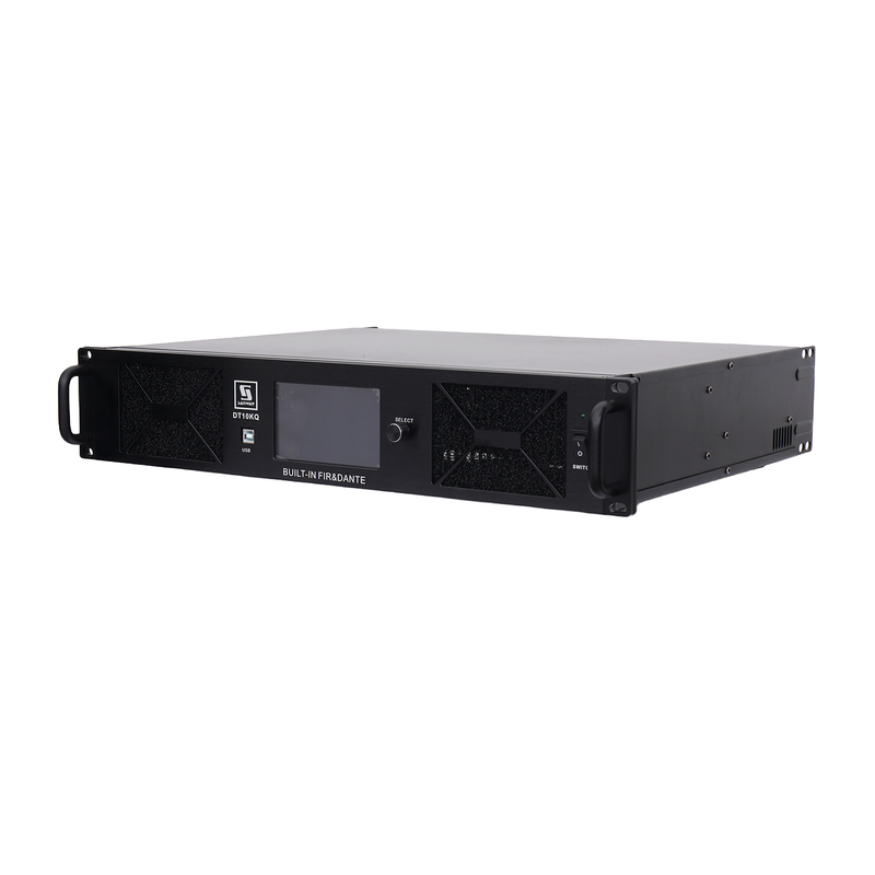DT10KQ专业4频道10000W DSP FIR功率放大器与Dante