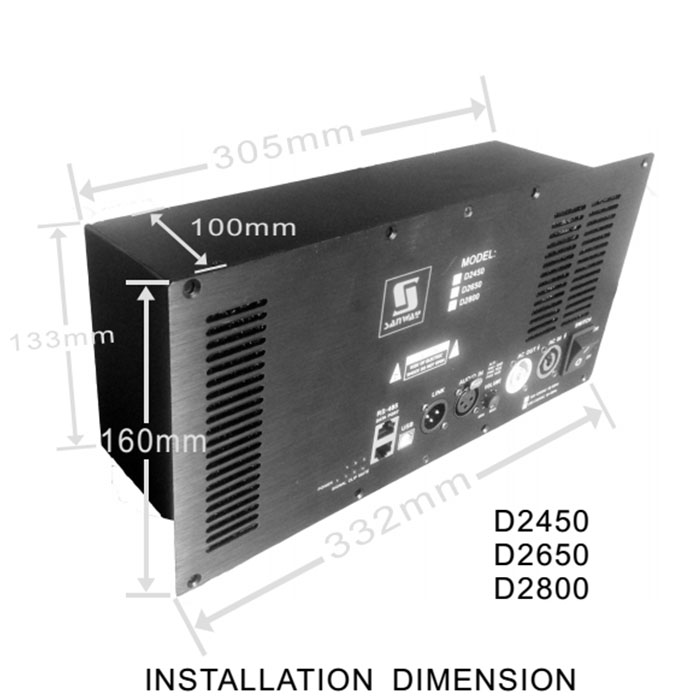 D2450 2通道D类500W音频放大器模块，带DSP